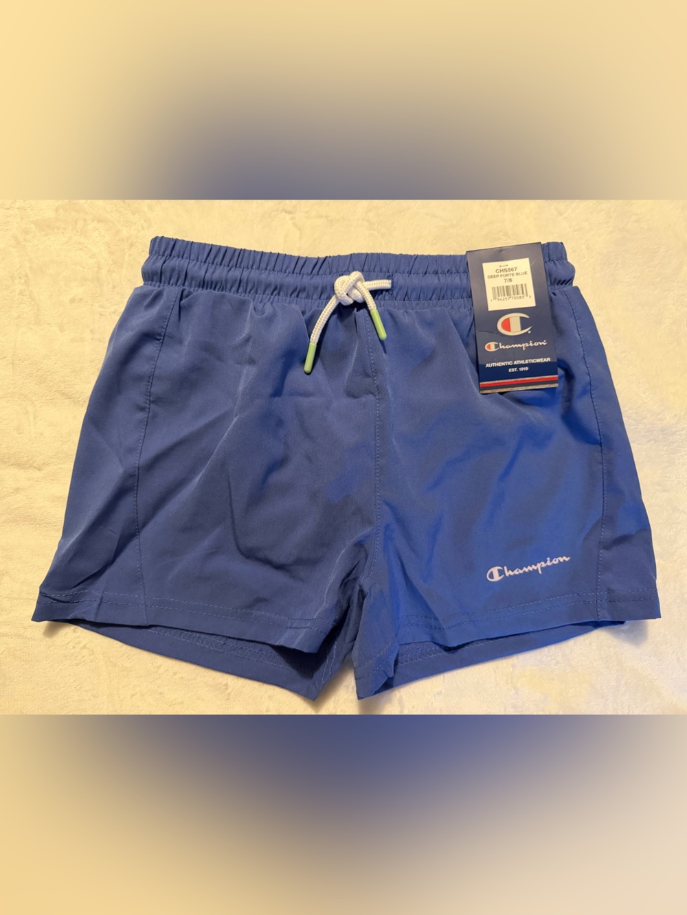Champion Girls Deep Forte Blue Shorts Size 7/8 NWT